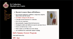 Desktop Screenshot of karatestcatharines.com